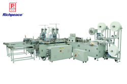 富怡平面口罩一拖二全自動生產線