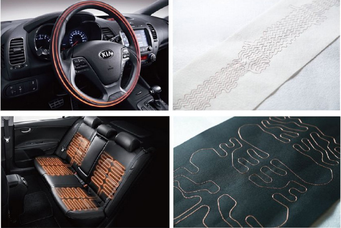 富怡汽車專用電腦布線機-左右自動收送料結構應用