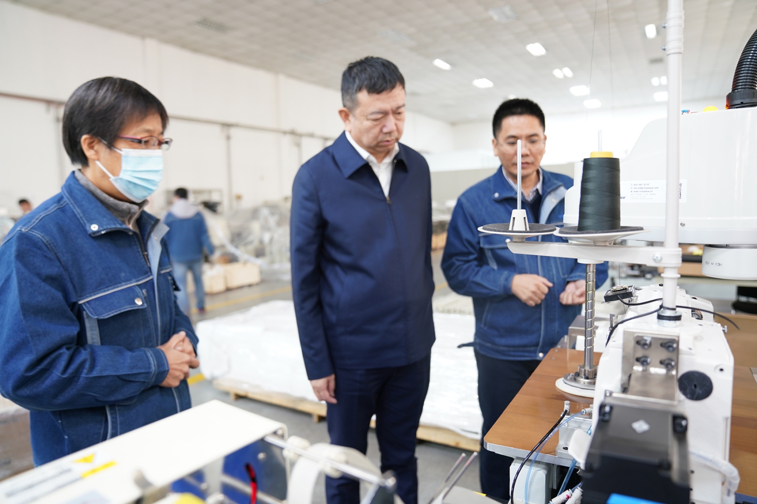 中縫協楊曉京理事長一行蒞臨富怡考察調研！